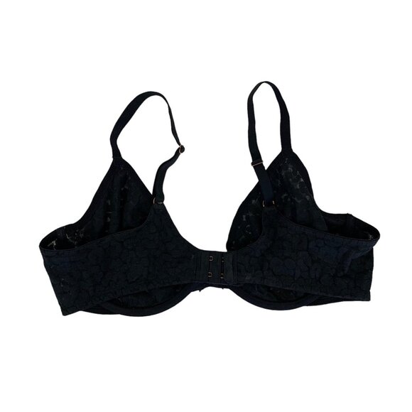 Savage 38C Black Lace Bra Sheer Lingerie Romantic Intimates - Picture 3 of 5
